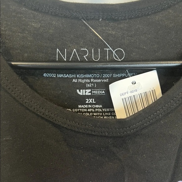 Naruto Shippuden Collection Hot Topic Hidden Leaf Graphic Tank 2X - Picture 4 of 4